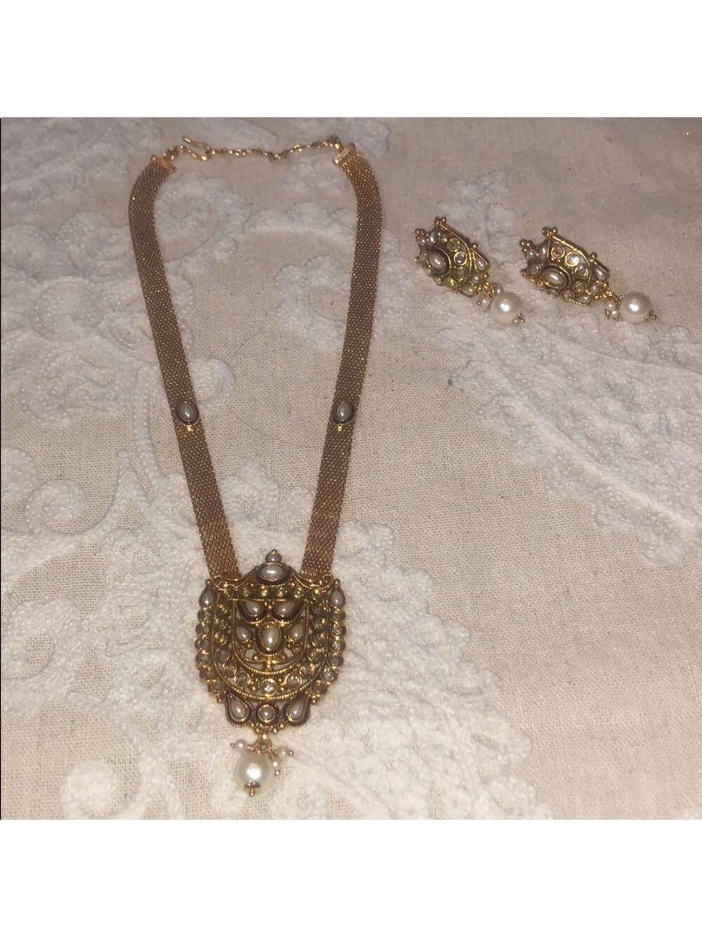 🚨Handcrafted India Jewelry Set - Picture 3 of 7